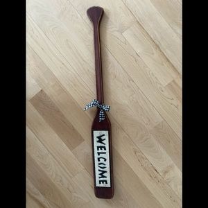Wooden oar decor